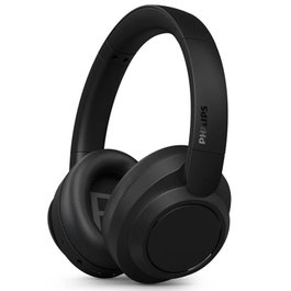 Philips Auriculares Inalámbricos TAH6509/ Supraaurales con Micrófono, Bluetooth 5.3, Cancelación Activa de Ruido Pro ANC, Batería 70h, Cómodos Plegables, Negro